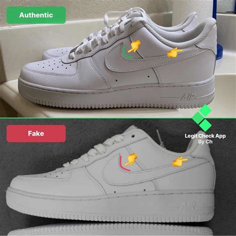 tenis nike air force 1 originales vs fake|faux air force 1s.